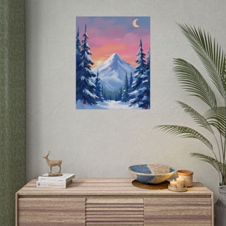 Winter Mountain Art Print