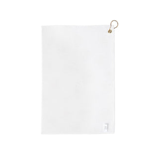 Pink Rosebud Watercolor Floral Vintage Rose White Golf Towel