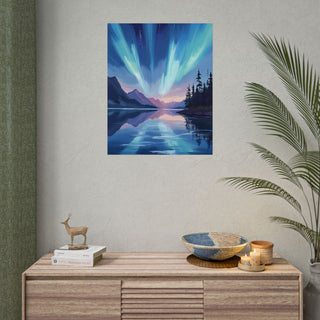 Aurora Lake Art Print