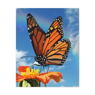 Garden Guest Canvas Print | Digital Art