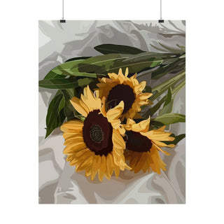 Sunflower Serenity Art Print | Digital Art