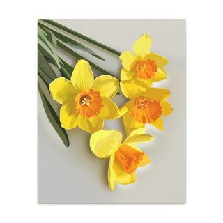 Daffodil Daydream Canvas Print | Digital Art