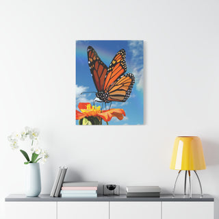 Garden Guest Canvas Print | Digital Art