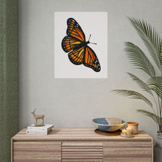 Monarch Butterfly Art Print | Colored Pencil Drawing