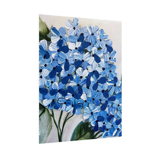 Hydrangea Blooms Art Print | Acrylic Painting