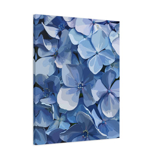 Blooming Blue Canvas Print | Digital Art