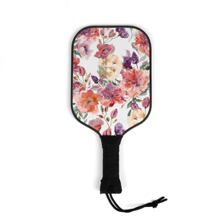Peach Petals Watercolor Flowers Botanical Blooms Pickleball Kit