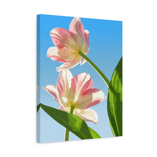 Tulip Garden Canvas Print | Digital Art
