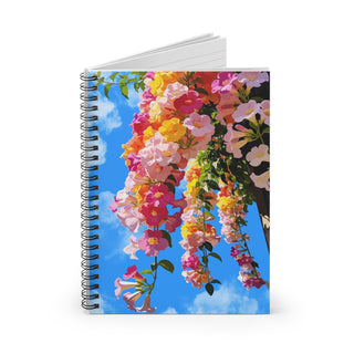 Cascading Blooms Notebook