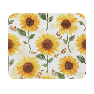 Yellow Sunflowers Watercolor Floral Mouse Pad