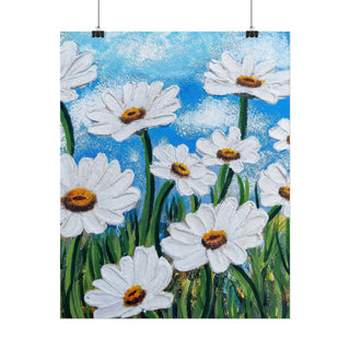 Daisy Daze Art Print | Acrylic Painting