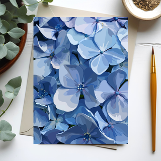 Blooming Blue | Postcard