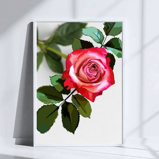 Simply Rosy Art Print | Digital Art