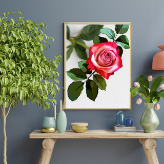 Simply Rosy Art Print | Digital Art
