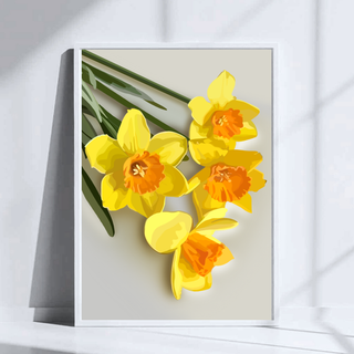 Daffodil Daydream Art Print | Digital Art