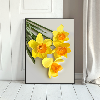 Daffodil Daydream Art Print | Digital Art