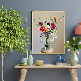 Spring Wildflowers Art Print | Digital Art