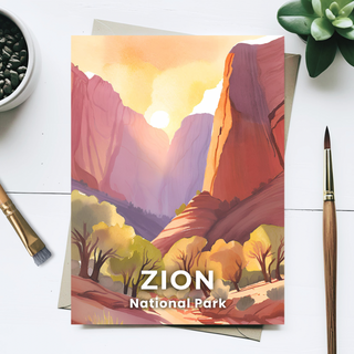 Zion National Park Postcard