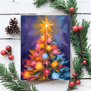 Christmas Tree Holiday Postcard