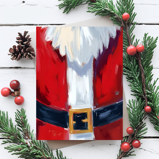 Santa's Suit Christmas Holiday Postcard