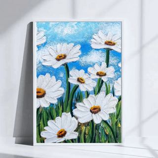 Daisy Daze Art Print | Acrylic Painting