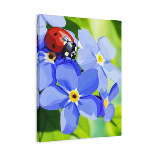 Ladybug Lullaby Canvas Print | Digital Art