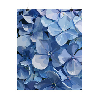 Blooming Blue Art Print | Digital Art