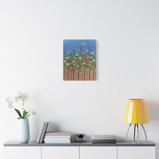 Garden Fence Canvas Print | Acrylic Painting