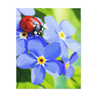 Ladybug Lullaby Canvas Print | Digital Art