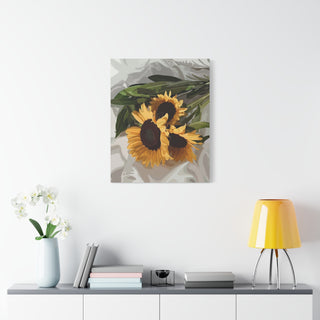 Sunflower Serenity Canvas Print | Digital Art