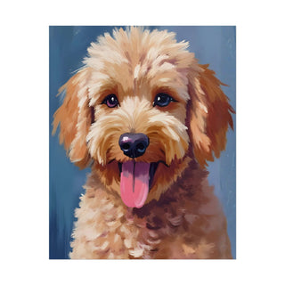 Golden Doodle Dog Art Print