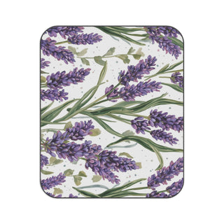 Lavender Sprigs Watercolor Floral Picnic Blanket