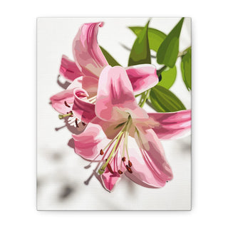 Lovely Lillies Canvas Print | Digital Art