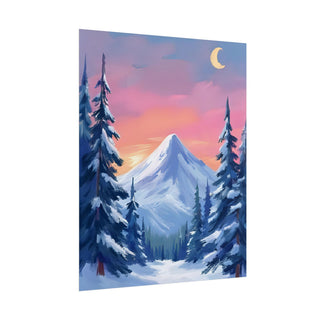 Winter Mountain Art Print