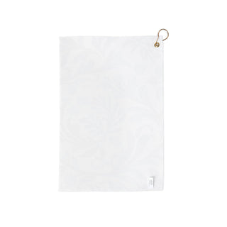 Blue Botanical Watercolor Floral Golf Towel