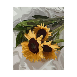 Sunflower Serenity Art Print | Digital Art
