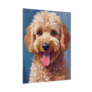 Golden Doodle Dog Art Print