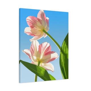 Tulip Garden Canvas Print | Digital Art