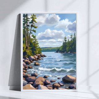 Lake Tahoe Shore Art Print