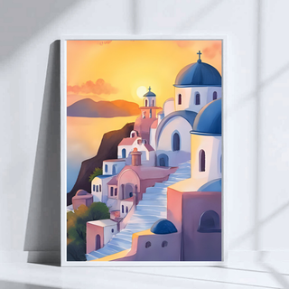 Santorini Greece Art Print
