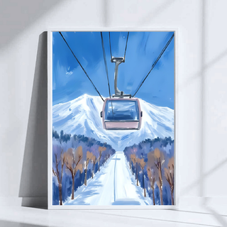 Ski Gondola Art Print