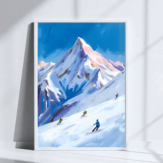 Ski Mountain Art Print