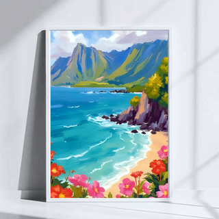 Na Pali Coast Hawaii Art Print