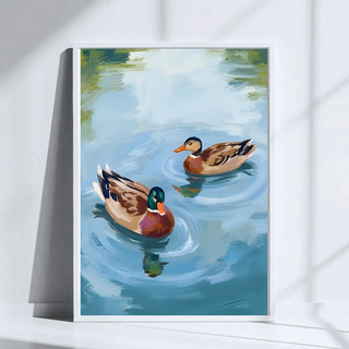 Duck Pond Art Print